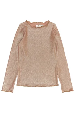 Discount Rosalind Langærmet Glitter Bluse, , 134-140 cm Børn Bluser