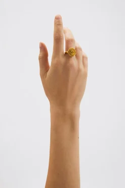 Pernille Corydon Rose Ring, , 55-Dame Ringe
