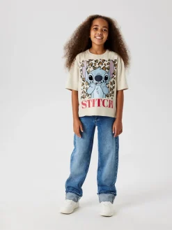Discount Rose Straight Fold Jeans, , 152 cm Børn Jeans