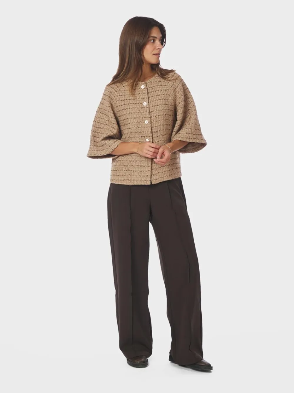 Best Rosella Boucle Mini Jakke, , 38 Dame Jakker & Frakker