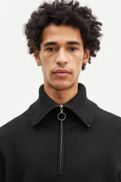 Samsøe Samsøe Ryder Half Zip Striktrøje, , M- Strik
