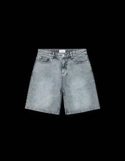 Les Deux Ryder Ice Blue Denim Shorts, , 36- Shorts