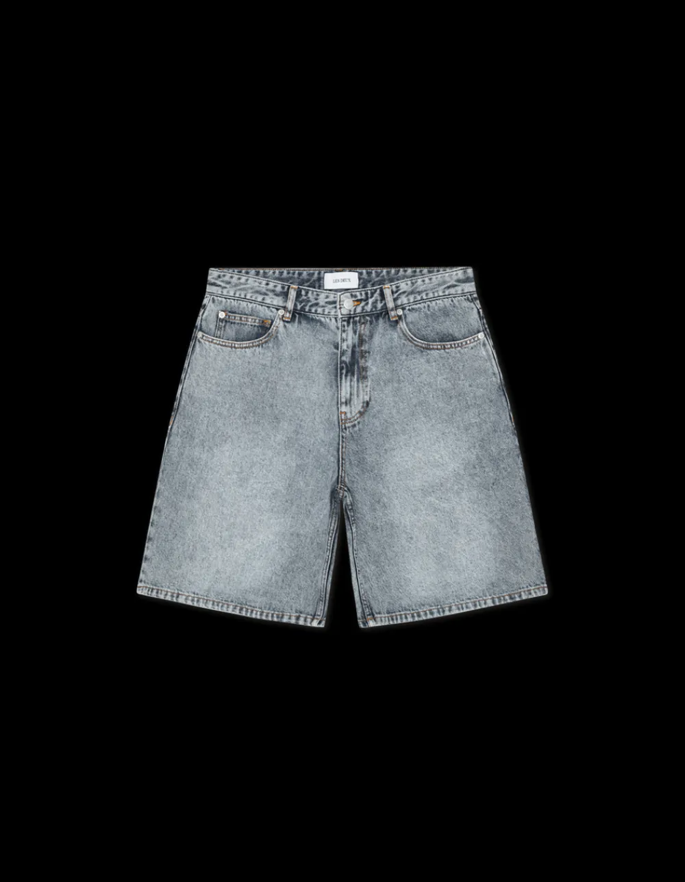 Les Deux Ryder Ice Blue Denim Shorts, , 36- Shorts