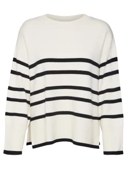 Vero Moda Saba Striktrøje, , XXL-Dame Strik & Sweatshirts