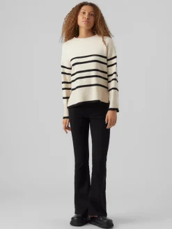 Vero Moda Saba Striktrøje, , XXL-Dame Strik & Sweatshirts