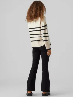 Vero Moda Saba Striktrøje, , XXL-Dame Strik & Sweatshirts