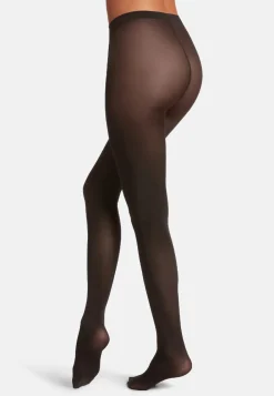 Wolford Satin Opaque 50 Strømpebukser, Sort, L-Dame Strømper