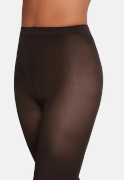Wolford Satin Opaque 50 Strømpebukser, Sort, L-Dame Strømper