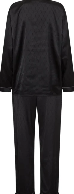 Satin Pyjamassæt, , L Dame Loungewear
