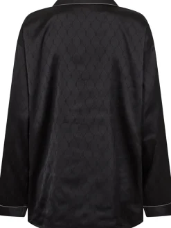 Satin Pyjamassæt, , L Dame Loungewear