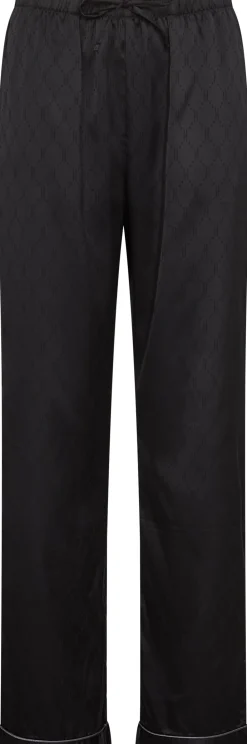 Satin Pyjamassæt, , L Dame Loungewear