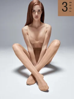 Wolford Satin Touch 20 3-pak Strømpebukser, , S-Dame Strømper