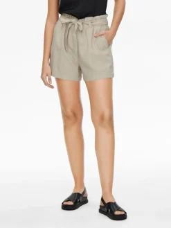 JDY Say Linen Shorts, , 36-Dame Shorts