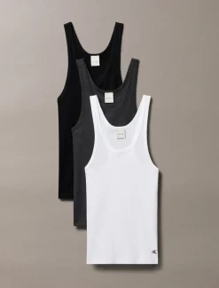 Calvin Klein Scoop 3-pak Tank Top, , L-Dame Loungewear