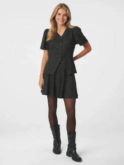 Neo Noir Selah B Pinstripe Nederdel, , 38-Dame Nederdele