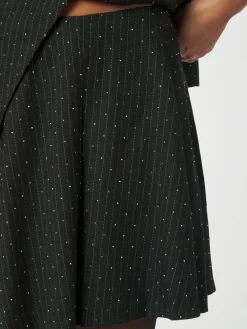 Neo Noir Selah B Pinstripe Nederdel, , 38-Dame Nederdele