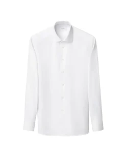 Outlet Semi-Solid Twill Slim Skjorte, , 42 Skjorter