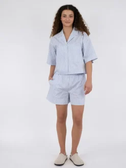 Hot Shady Stripe Shorts, , 34 Dame Shorts