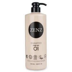 Zenz Shampoo Pure no. 01, 1000 ml- Hårpleje