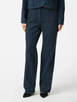 Discount Shaya Denim Structure Bukser, , 34 Dame Bukser & Leggings