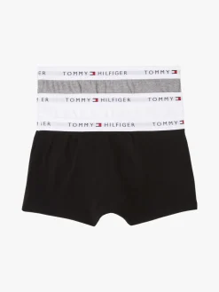 New Signature Logo Waistband 3-pak Trunks, , 152-164 cm Børn Undertøj & Nattøj
