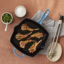 Le Creuset Signature Støbejerns Kvadratisk Grillpande, , 26x26 cm- Gryder & Pander