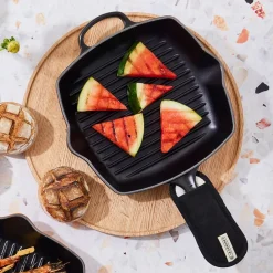Signature Støbejerns Kvadratisk Grillpande, , 26x26 cm Gryder & Pander