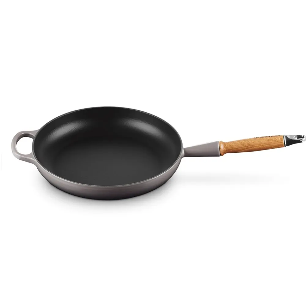 Le Creuset Signature Støbejerns Stegepande Med Træhåndtag, , Ø28 cm- Gryder & Pander