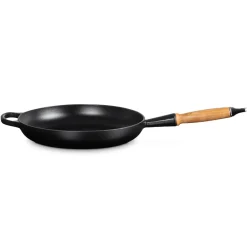 Hot Signature Støbejerns Stegepande Med Træhåndtag, , Ø28 cm Gryder & Pander