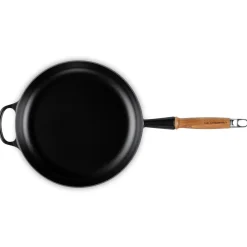 Hot Signature Støbejerns Stegepande Med Træhåndtag, , Ø28 cm Gryder & Pander