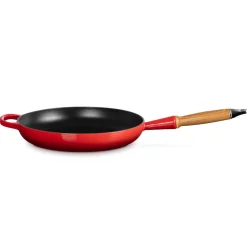 Clearance Signature Støbejerns Stegepande Med Træhåndtag, , Ø28 cm Gryder & Pander