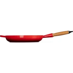 Clearance Signature Støbejerns Stegepande Med Træhåndtag, , Ø28 cm Gryder & Pander