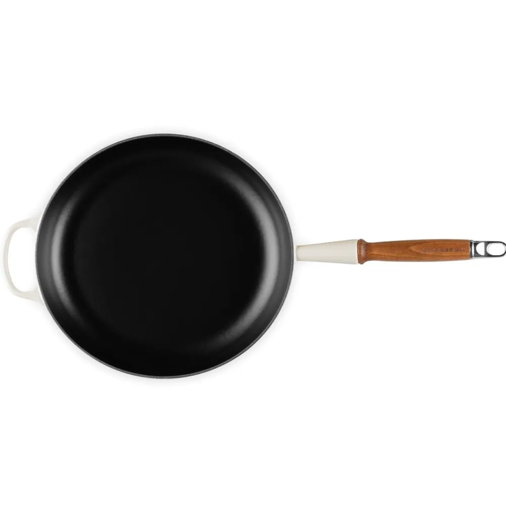 Le Creuset Signature Støbejerns Stegepande Med Træhåndtag, , Ø28 cm- Gryder & Pander
