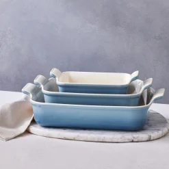 Le Creuset Signature Stentøj Heritage Rektangulært Ovnfast Fad, , 25x38 cm- Fade & Skåle