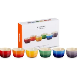 Le Creuset Signature Stentøjs 6-pak Ramekin, Ø7,8 cm- Fade & Skåle