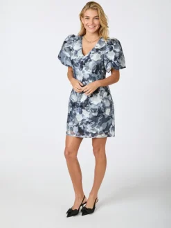 Neo Noir Sika Brocade Floral Kjole, , 36-Dame Kjoler