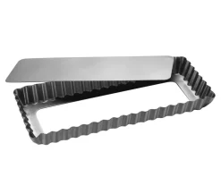 Online Silvertop Rektangulær Tærteform Med Løs Bund, Stål, 11x35 cm Bagning