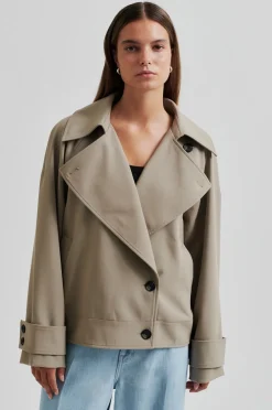 Second Female Silvie Trench Jakke, , XL-Dame Jakker & Frakker