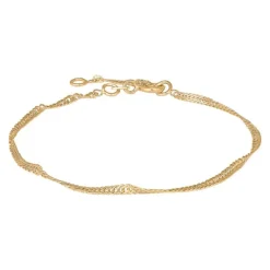 Siersbøl Singapore 9 Karat Armbånd, , 15,5+2 cm-Dame Armbånd