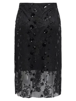 ONLY Sinna Lace Nederdel, , L-Dame Nederdele