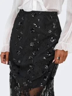ONLY Sinna Lace Nederdel, , L-Dame Nederdele