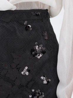 ONLY Sinna Lace Nederdel, , L-Dame Nederdele