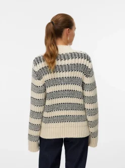 Vero Moda Skye Highneck Striktrøjer, , M-Dame Strik & Sweatshirts
