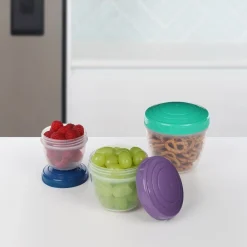 Sistema Snack 'N' Nest To Go 3-pak Plastikbøtte,- Opbevaring