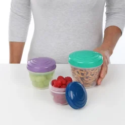 Sistema Snack 'N' Nest To Go 3-pak Plastikbøtte,- Opbevaring