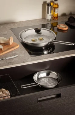 Clearance Stainless Steel Honeycomb Stegepande, Ø28 cm Køkken|Gryder & Pander