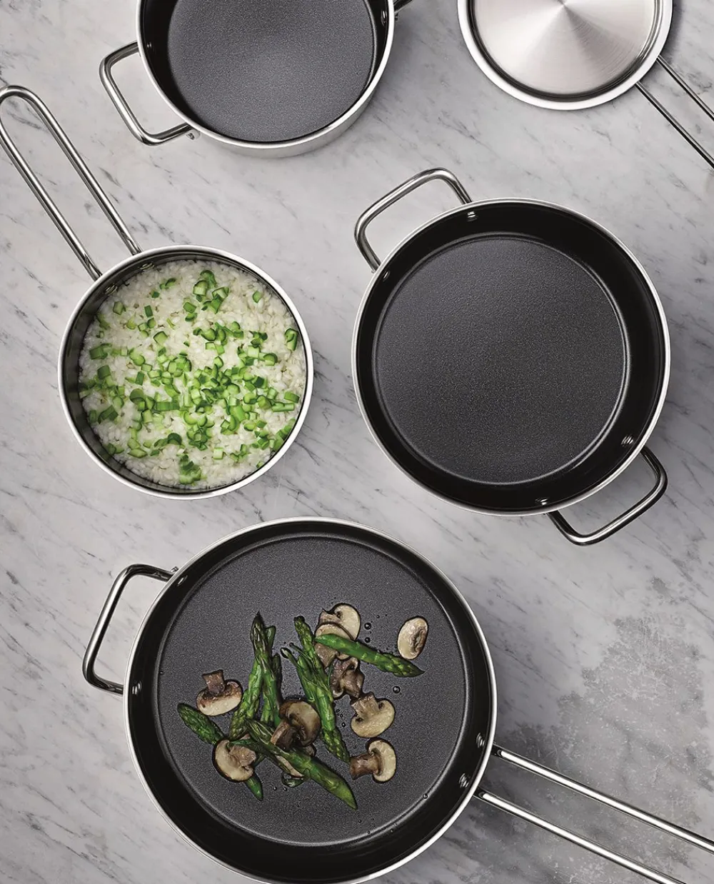 New Stainless Steel Keramisk Slip-Let Gryde, 4,8 L Gryder & Pander