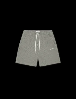 New Stan Stripe Seersucker Badeshorts, , XXL Badetøj