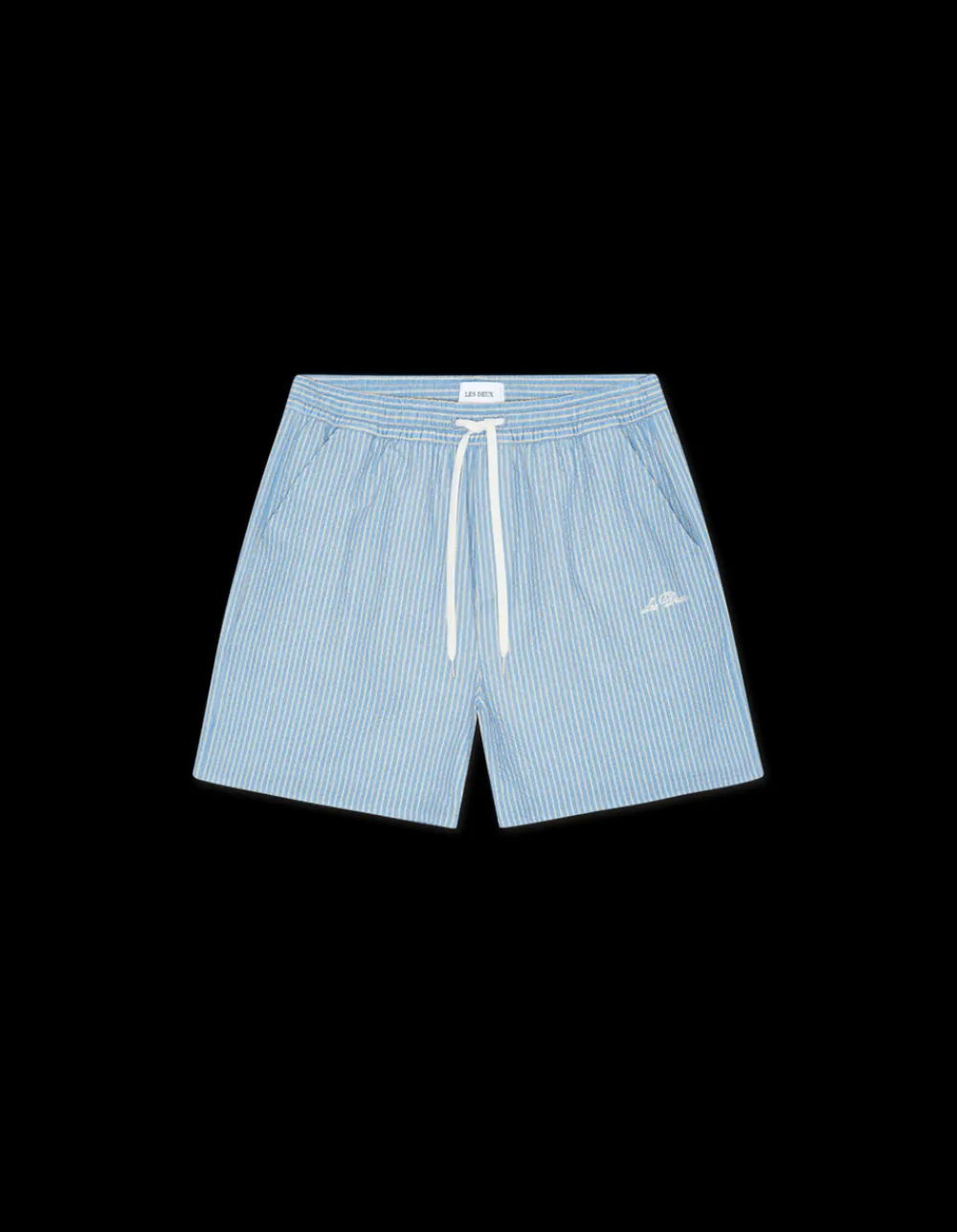 Les Deux Stan Stripe Seersucker Badeshorts, , XXL- Badetøj