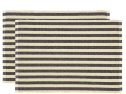 Södahl Statement Stripe 2-pak Dækkeservietter, , 33x48 cm- Køkkentekstiler